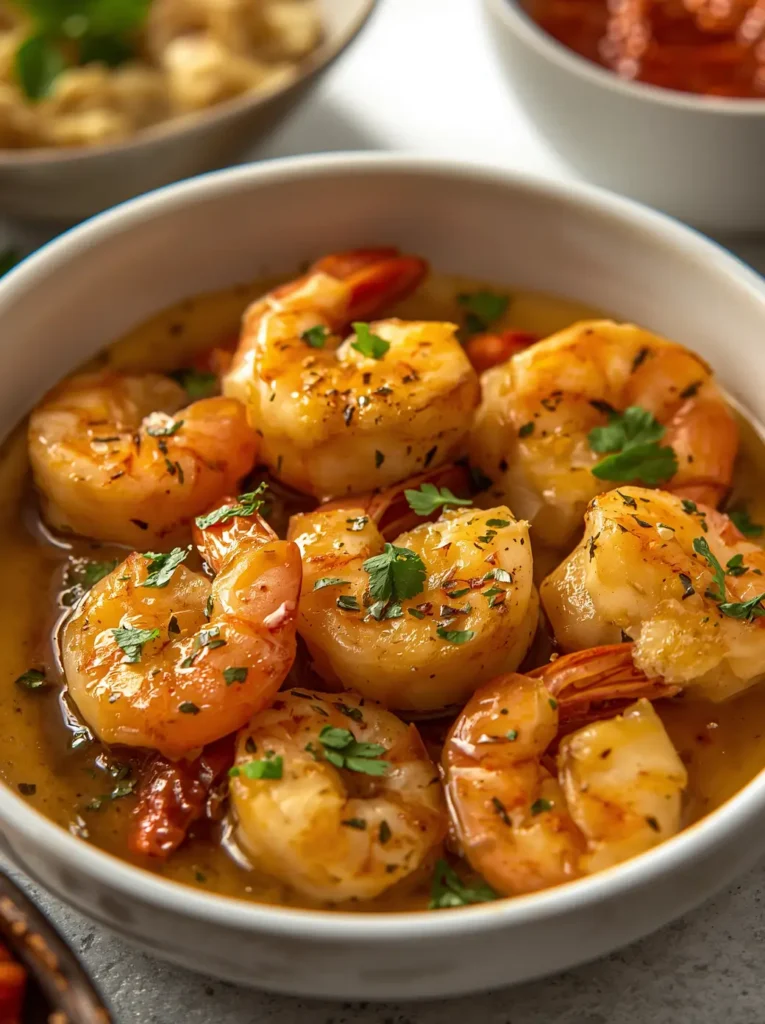 Garlic Butter Shrimp 4 garlic butter shrimp dish