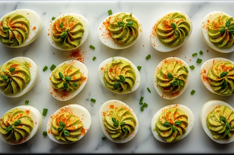 Avocado Deviled Eggs 6 Avocado Deviled Eggs