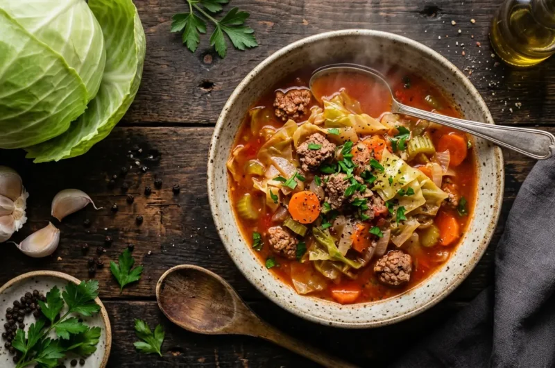 Cabbage Soup with Hamburger 5 Cabbage Soup with Hamburger