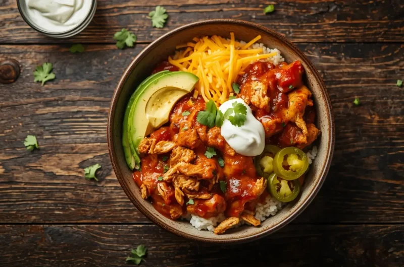 Chicken Enchilada Bowl 5 Chicken Enchilada Bowl