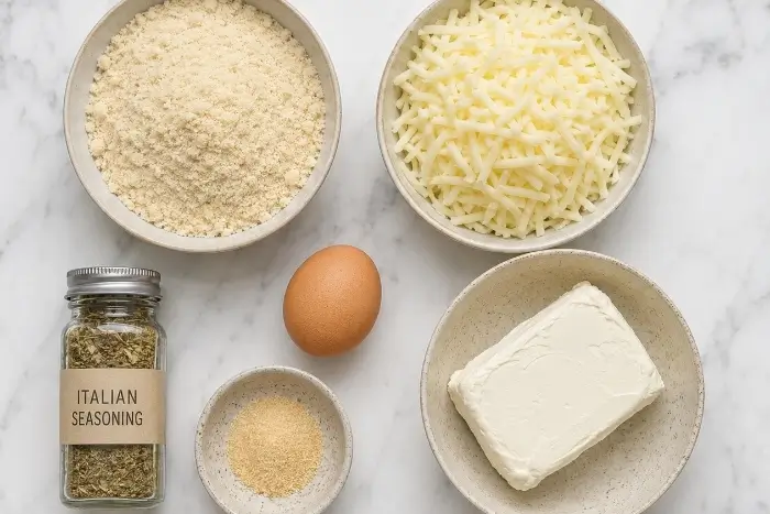 Keto Pizza Crust Recipe 2 Ingredients for the best keto pizza crust recipe including almond flour, mozzarella, cream cheese, and egg