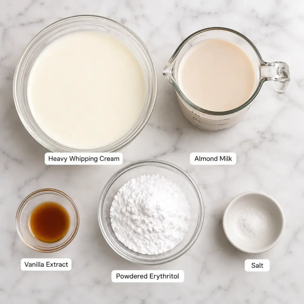 Five simple ingredients needed to make keto ice cream at home