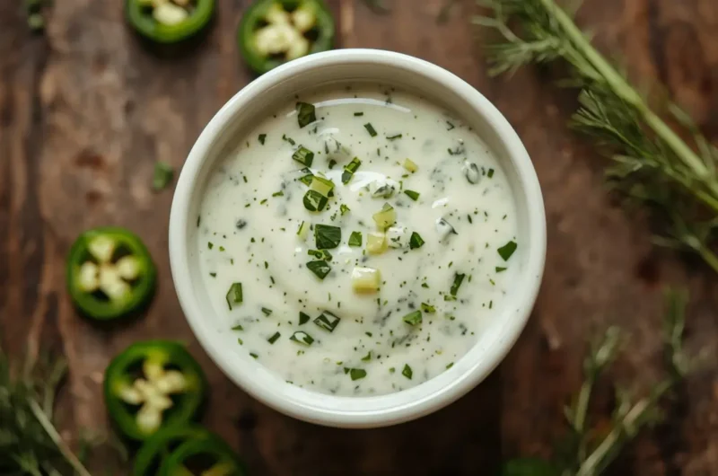 Jalapeno Ranch Dressing 5 Jalapeno Ranch Dressing