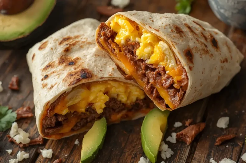 Chorizo Breakfast Burritos 5 Chorizo Breakfast Burritos