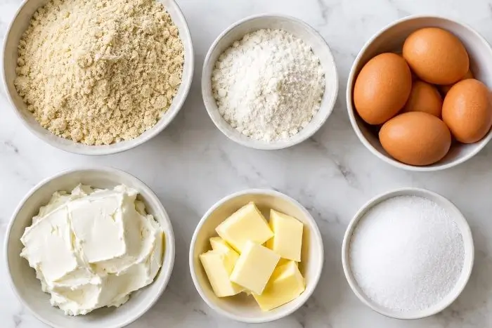 Keto Bundt Cake 2 Ingredients for an easy keto bundt cake including almond flour and cream cheese